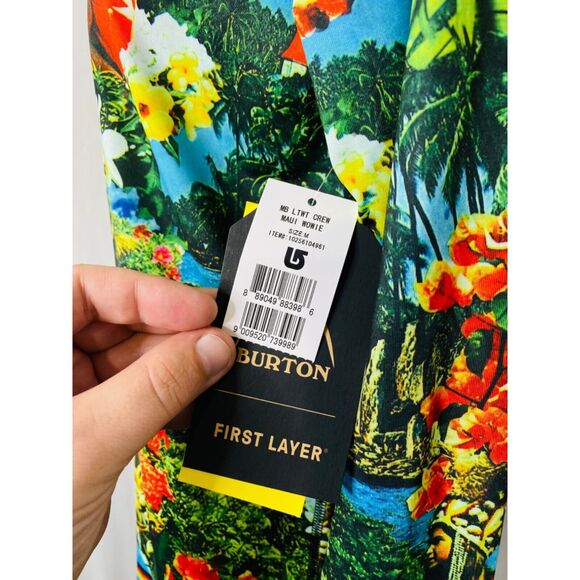 Men’s Medium Maui Wowie Shirt Burton Dry Ride Multicolor Long Sleeve Crewneck - Picture 10 of 15